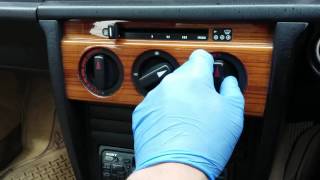 Mercedes Benz 190e How to Change Heater Knob Bulbs [upl. by Higbee390]