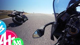 2020 Yamaha R1M  Onboard at Portimao [upl. by Ellerrehs]