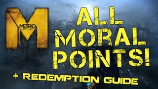 Metro Last Light  All Moral Points and Redemption Ending Guide [upl. by Nivri534]