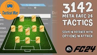 EAFC 24 Meta 3142 Custom Tactics Old and New Gen [upl. by Aierbma]