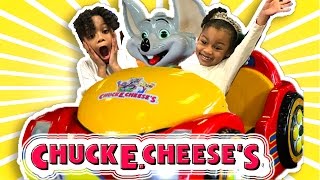 CHUCK E CHEESES Pretend Play Family Fun Review for Kids Indoor Play Area Children Activities Toys [upl. by Airtemed119]