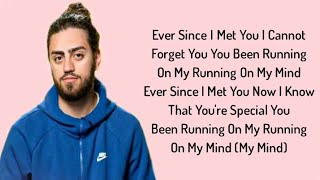 Ali Gatie  Running On My Mind Lyrics [upl. by Darooge]