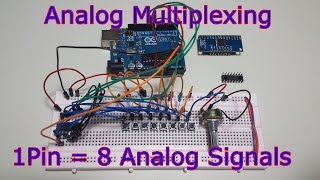 Ep54 Analog Input Multiplexing with the 74HC4051  8 Sensors on 1 Pin [upl. by Collayer675]