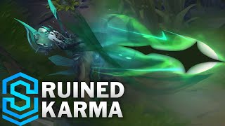 Ruined Karma Skin Spotlight  PreRelease  League of Legends [upl. by Enia]