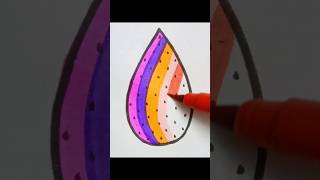 easy drop drawing 💧 art ytshorts satisfying creative [upl. by Wernsman]