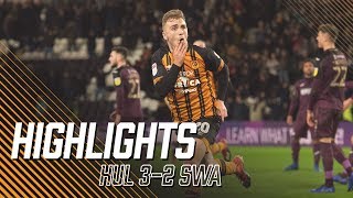 Hull City 32 Swansea City  Highlights  Sky Bet Championship [upl. by Heidy]