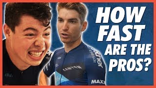 How FAST Are Pro Cyclists Average Joe Vs Pro [upl. by Weintrob]