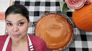 EASY Pumpkin Pie  How To make Pumpkin Pie  SImply Mamá Cooks [upl. by Nyved975]