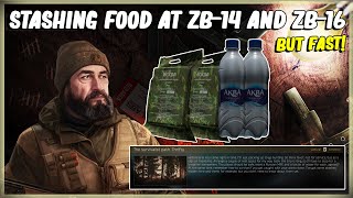 STASHING ISKRA MRE  WATER ZB14 ZB16  ESCAPE FROM TARKOV  JAEGER THE SURVIVALIST PATH THRIFTY [upl. by Ardnal]