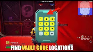 SUPER RED VS BLUE TYPICAL GAMER MAP FORTNITE  HOW TO FIND VAULT CODE LOCATIONS [upl. by Nairot912]