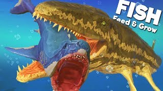 NEW PREHISTORIC PROGNATHODON IS THE ULTIMATE PREDATOR  Feed and Grow Fish [upl. by Eeliak]