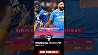 MOHAMMED Siraj Vs kusal mendis [upl. by Scoles]