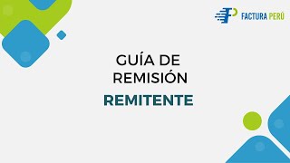 Guia de remisión remitente [upl. by Repmek]