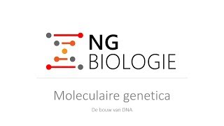 Moleculaire genetica  de bouw van DNA  HAVOVWO [upl. by Fassold]