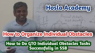 How to Do All GTO Individual Obstacles Tasks in SSB Interview  Hosla Academy [upl. by Ahsinra]