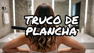 ¡Aprende cómo hago mis RIZOS con la plancha 🫢 shorts [upl. by Carper]