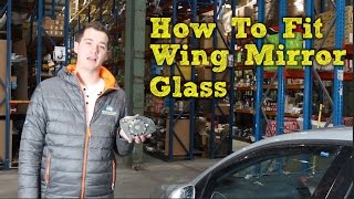 How to fit a wing mirror glass on a VW FOX 🔥 [upl. by Xonel]