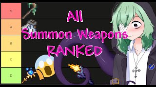 Terraria ALL Summon Weapons TIER LIST 1449 [upl. by Valda]