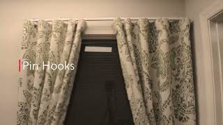 How to hang curtains on a curtain track [upl. by Caras52]