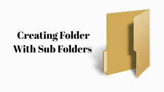 How to create folder and sub folder in windows 10 [upl. by Tansey]