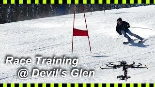 Ski Racing at Devils Glen  Drone Filming [upl. by Arden]