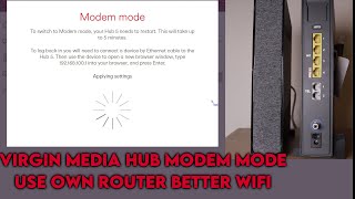 How to put Virgin Media Hub into modem mode to use own router Step by Step Guide [upl. by Schacker]