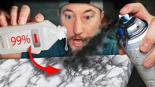 INSANE Spray Paint and Alcohol Trick [upl. by Eehtomit]