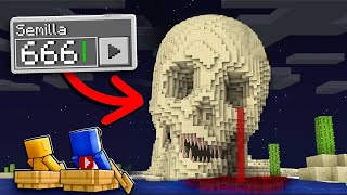 ¡Minecraft PERO pruebo SEMILLAS de TERROR REALES 😨💀💥 Sparta356 [upl. by Hagai]