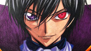 How to Draw Lelouch Lamperouge  Code Geass  Step By Step  Easy Tutorialanime manga drawing [upl. by Iaw447]