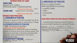 FORM 4 EXTRACTION OF LEAD [upl. by Wrench]