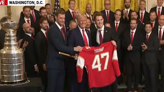 Panthers Honored By President Trump At The White House [upl. by Aranat77]