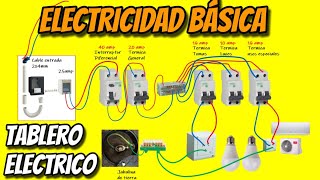 ELECTRICIDAD BASICA  TABLERO ELECTRICO  Como armar un tablero principal electrico [upl. by Layod]