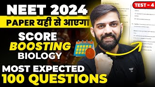 NEET Biology Most Expected Questions 2024  Biology Full Syllabus Mock test for NEET 2024  Test 4 [upl. by Adelpho]