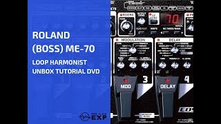 Roland Boss ME70 loop harmonist unbox tutorial DVD [upl. by Berlin]