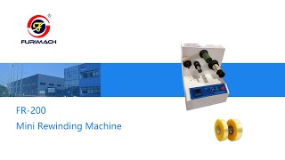 Easy to Operate FR200 Mini Adhesive Tape Rewinding Machine [upl. by Maleeny]