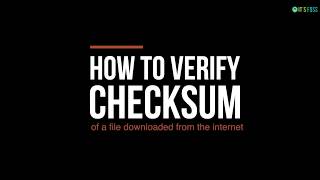 How to Verify Checksum in Linux GUI and Command Line [upl. by Elvera]