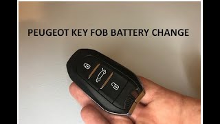 Peugeot 3008 5008 How To Change The Key Fob Battery [upl. by Noek826]