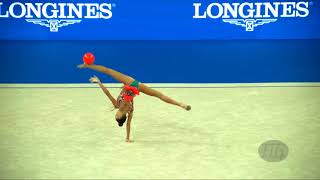 AVERINA Arina RUS  2017 Rhythmic Worlds Pesaro ITA  Qualifications Ball [upl. by Katt]