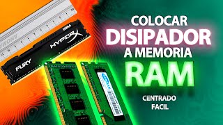 Como instalar disipador de Calor a Memoria Ram  DISIPADOR DE CALOR Aliexpress [upl. by Wolfort]