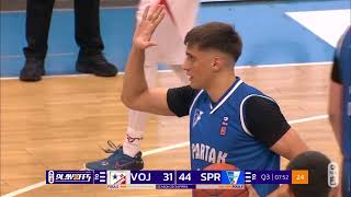 NLB ABA League 2 202324 highlights Finals R1 Vojvodina mts – Spartak Office Shoes 952024 [upl. by Volnak]