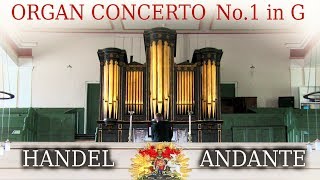 HANDEL ORGAN CONCERTO OP4 NO1  ANDANTE  1829 RENN ORGAN OF ST PHILIPS SALFORD [upl. by Arrik]