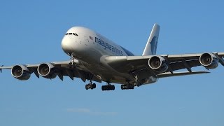 All 9 Airbus A380s landing at Heathrow Airport [upl. by Eihcra]