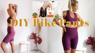 DIY Cycling shorts  Bike Shorts  Easy Beginner Sew [upl. by Ernie488]