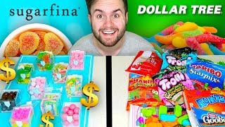 SUGARFINA LUXURY CANDY vs DOLLAR TREE CANDY  Rich People Taste Test [upl. by Einotna]