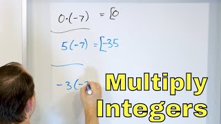 Multiplying Integers Multiply Negative amp Positive Numbers  723 [upl. by Eastlake984]