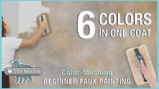 How To Faux Paint ColorMeshing Technique DIY HOMEIMPROVEMENT FAUXPAINTING THEHOMEDEPOT Woolie [upl. by Frederick]