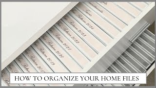 How To Organize Your Home Files [upl. by Ahsa88]