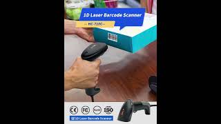 JR HC657 Barcode Scanner Wired Wireless Bluetooth Reader for Supermarket Shop [upl. by Nomzaj]