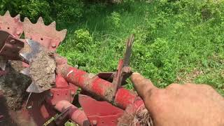 Spreading lime using a manure spreader [upl. by Danialah]