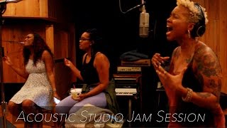 Chrisette Micheles Acoustic Jam Session Pt 2  Special TLC quotWaterfallsquot Cover [upl. by Arutak869]